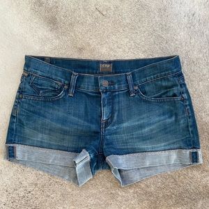 COH low rise denim shorts